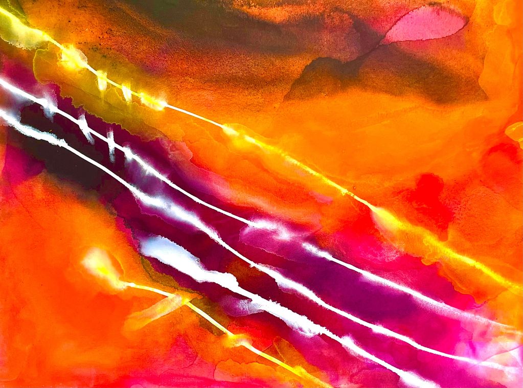 Breathstroke, 48x60, acrylic on canvas, 2021