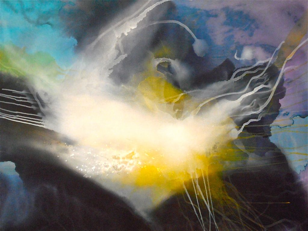 They Seeded the Clouds With Unconscious Intent, 72x96, acrylic on canvas, 2013