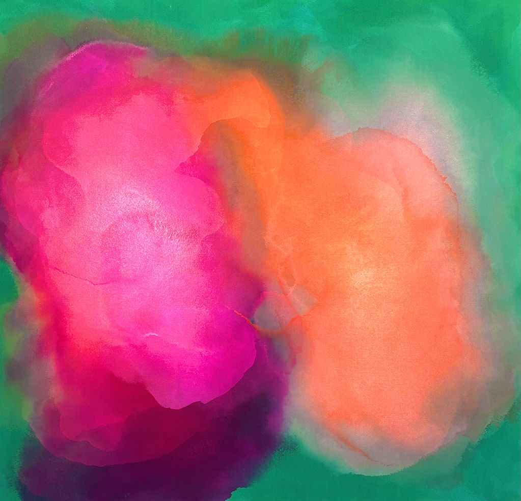 Psycho Pop, 72x72, acrylic on canvas, 2024