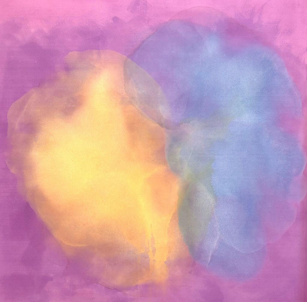 Unshrinking, 72x72, acrylic on canvas, 2024